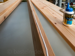 Gartentisch aus Holz selber machen