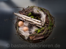 Tischkranz als Osterdekoration