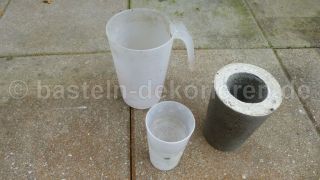 Betonschale fertig mit Teilen