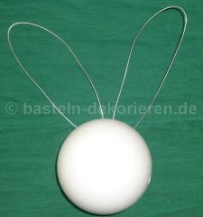 Bastelanleitung Hase aus Holz und Gips