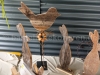 Tischdeko für Ostern aus Holz