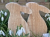 Osterhasen aus Holz