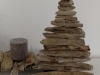 Tannenbaum aus Treibholz