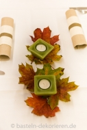Herbstdeko für Tisch